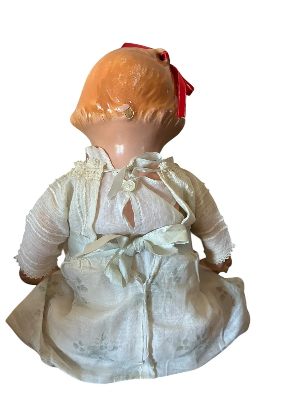 Pudgy Peggy Vintage-style White Baby Doll with Blonde Hair - Kids Toys